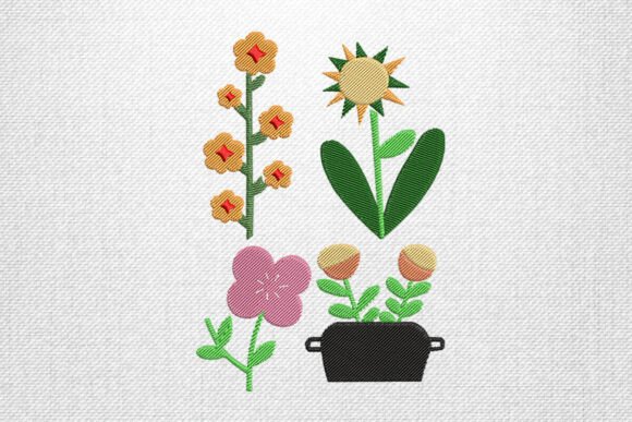 Bright Floral Pot: A Craft Fair Standout