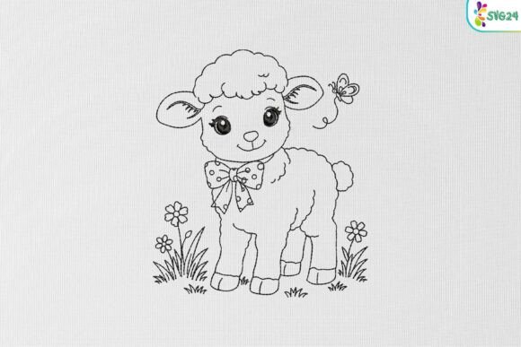 Cute Baby Lamb Embroidery Design Review