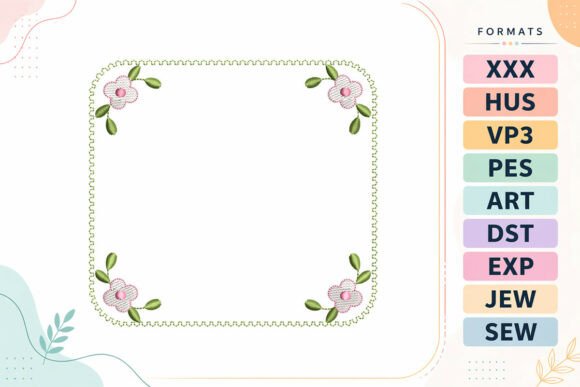 Floral Scalloped Frame