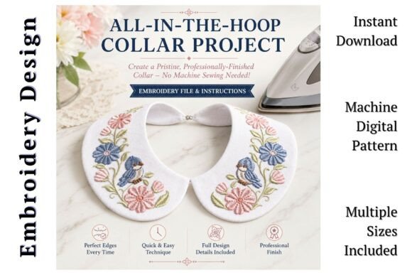Peter Pan Floral Bird Collar
